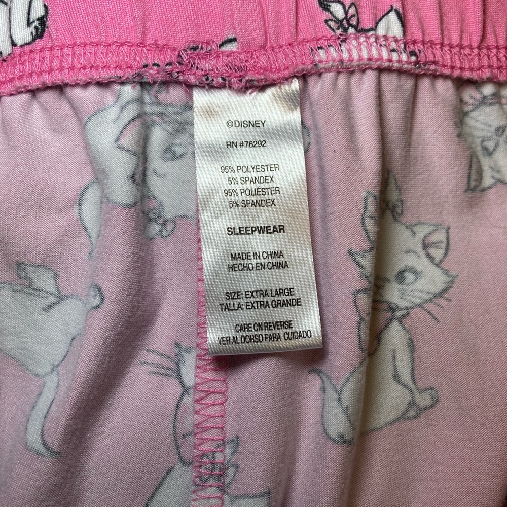 Disney The Aristocats Marie Pajama Set Women Size XL - Picture 9 of 9